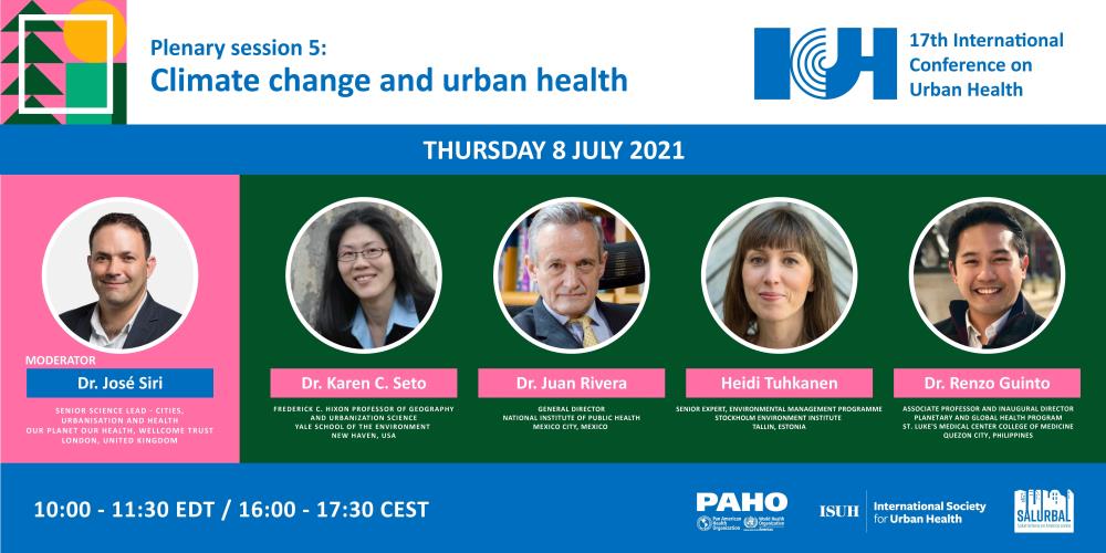 Plenary session 5: Climate Change and Urban Health